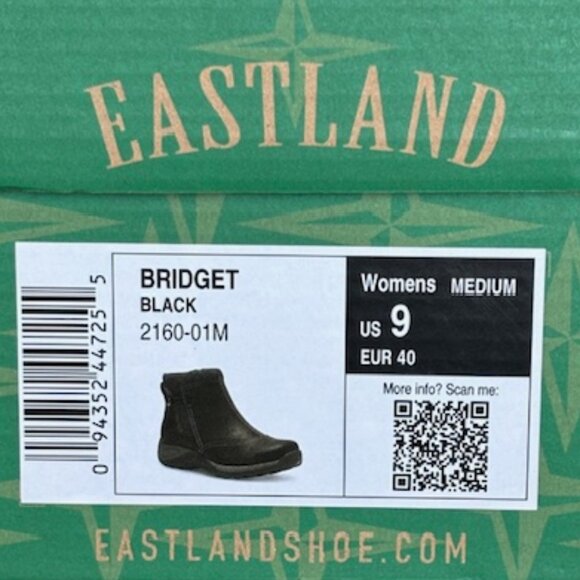 EASTLAND WOMENS BRIDGET BOOTIE BLACK SIZE 9 NWT - Picture 2 of 11
